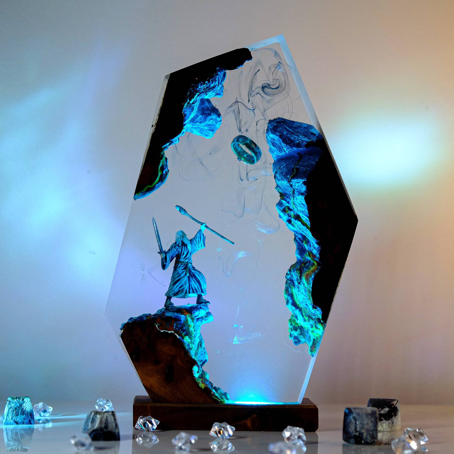 Movie Scence Figure Table Resi - Desk Setup Lamp ulasan dan harga