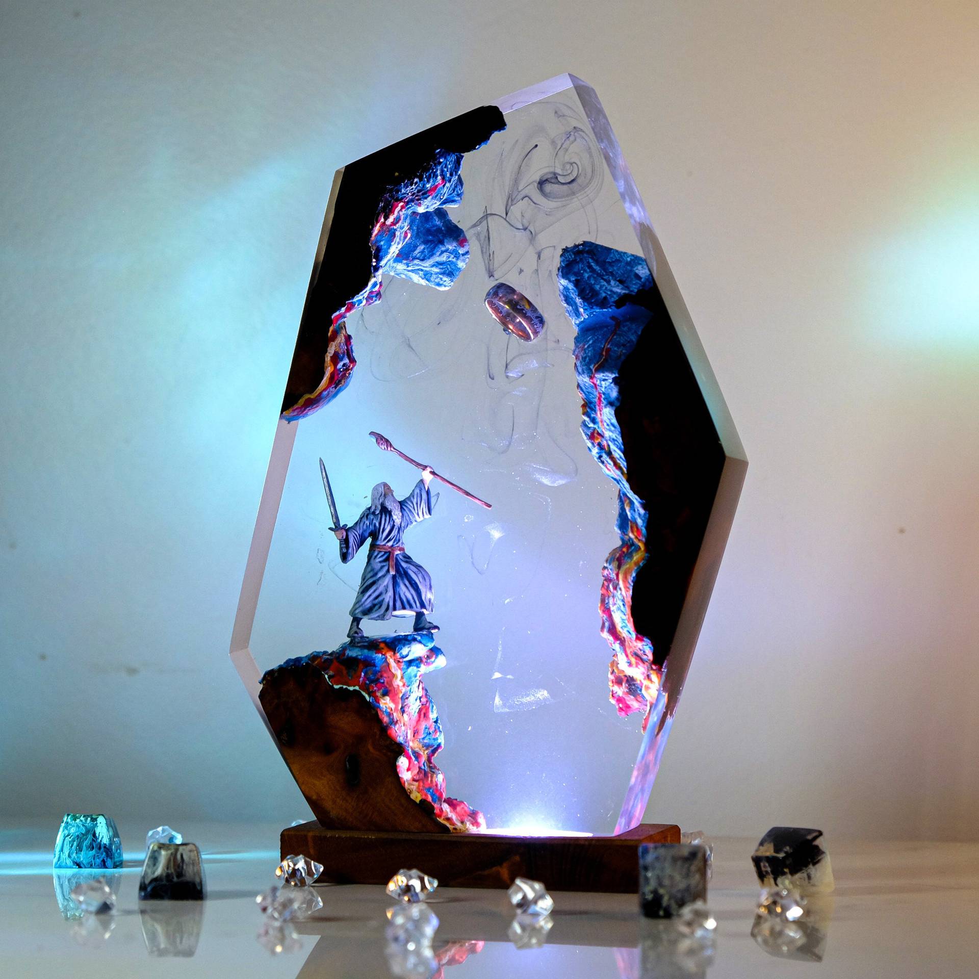 Movie Scence Figure Table Resi - Desk Setup Lamp ulasan dan harga