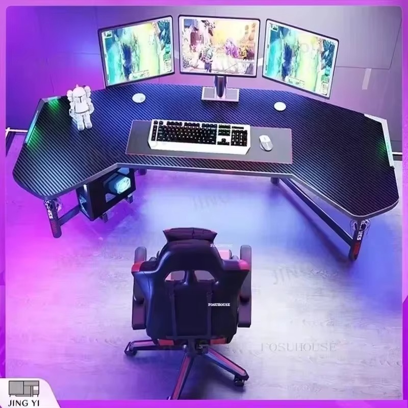 Professional Gaming Desk Ergon - Desk Setup L Shaped ulasan dan harga