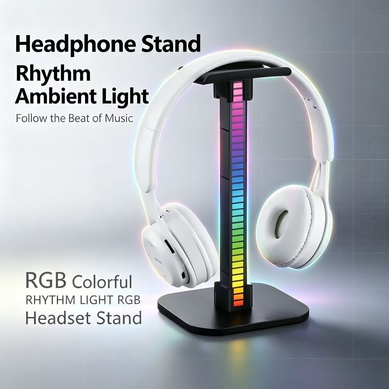 USB Gaming Headphone Stand RGB - Desk Setup Lamp ulasan dan harga